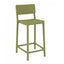 TABURETE RESOL LISBOA MEDIO | Taburete Ocasional para Bar | 67 cm | Inyectado Fibra Vidrio con PP | Protección UV | Interior + Exterior - 03906 - Resol - NOGAL BEAT - Taburete