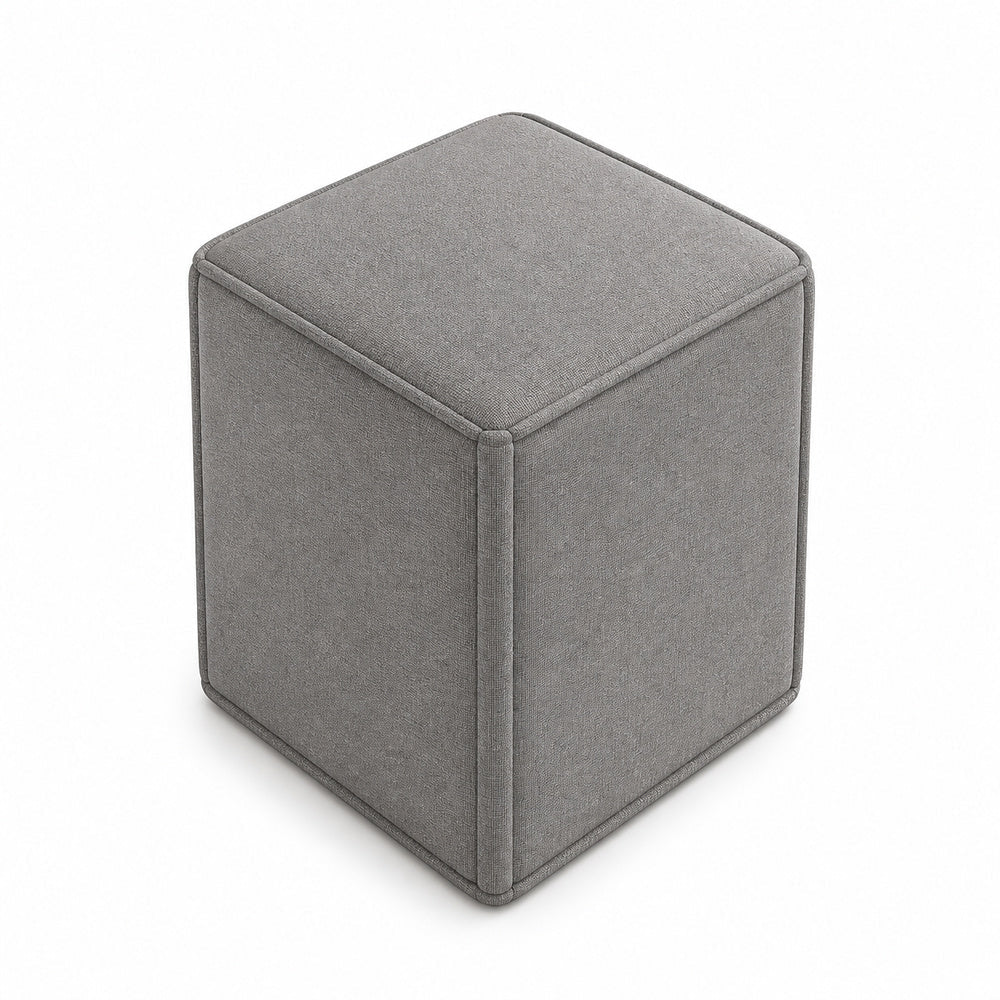 Taburete Square Tapizado - VERSA OFFSET - Altura 60 cm - VO-694A - VERSA - NOGAL BEAT - Taburete