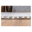 Tapete decorativo colección Bally N2003 rectangular de poliéster y algodón pelo corto en color arena