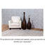 Tapete decorativo colección Bally N2003 rectangular de poliéster y algodón pelo corto en color arena