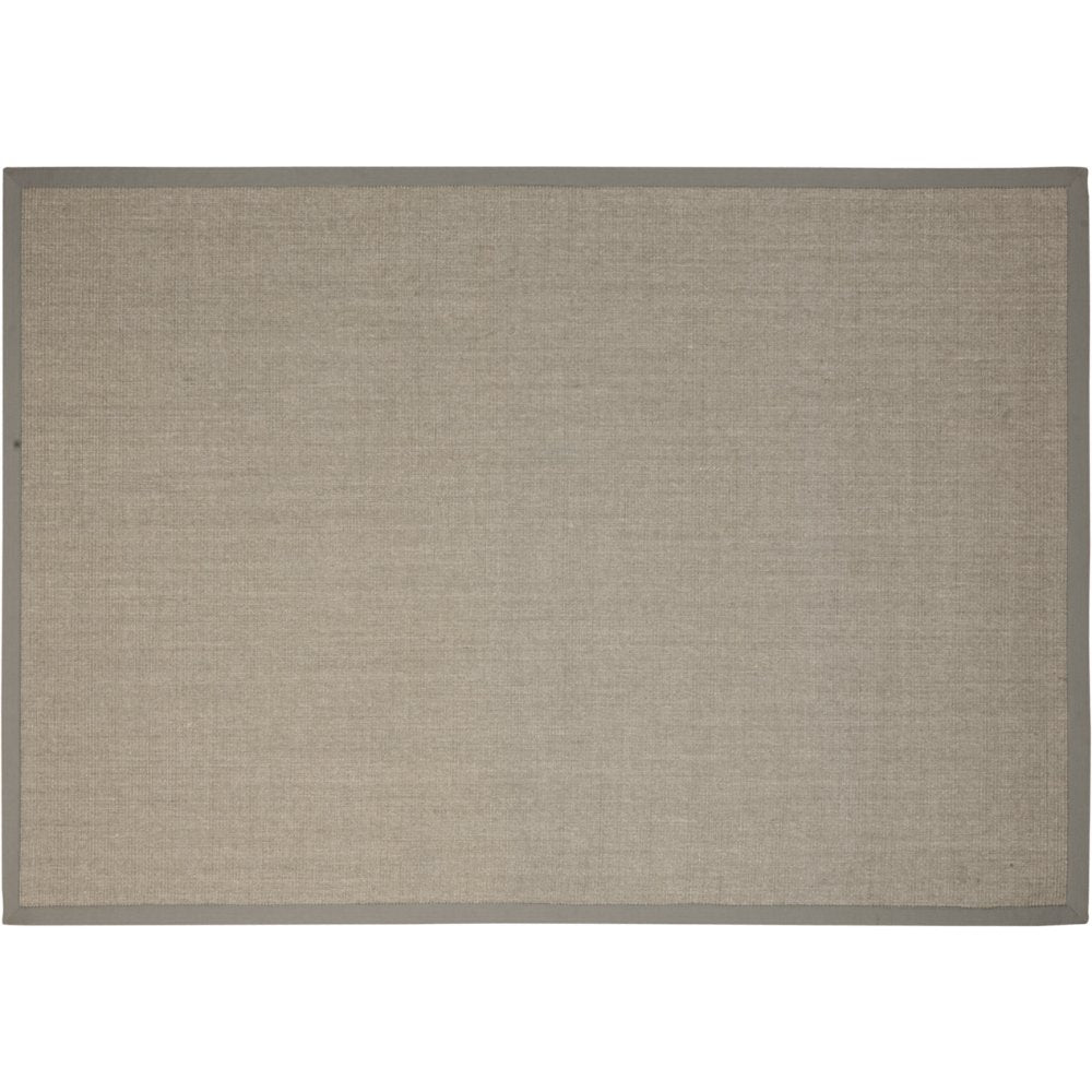 Tapete decorativo colección Ajmer N5003 rectangular de sisal pelo corto en gris claro