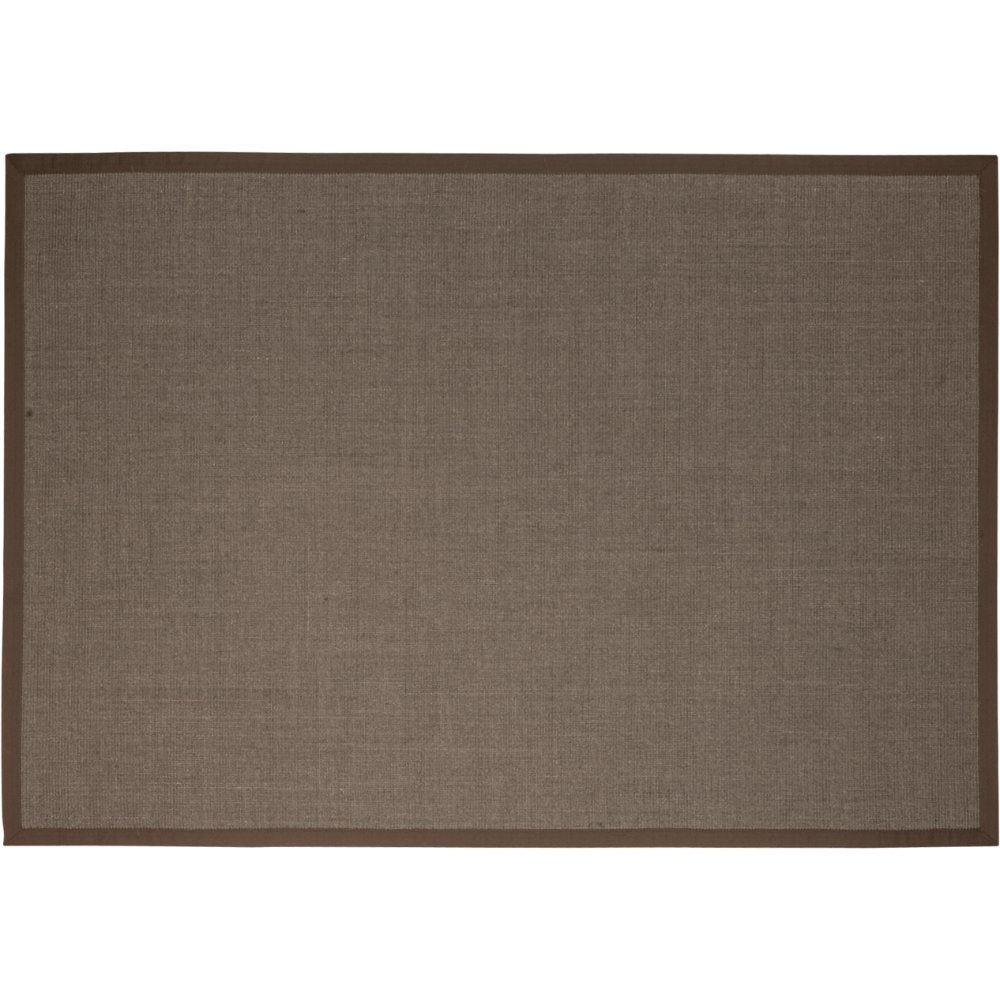 Tapete decorativo colección Ajmer N5004 rectangular de sisal en color bronce