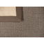 Tapete decorativo colección Ajmer N5004 rectangular de sisal en color bronce