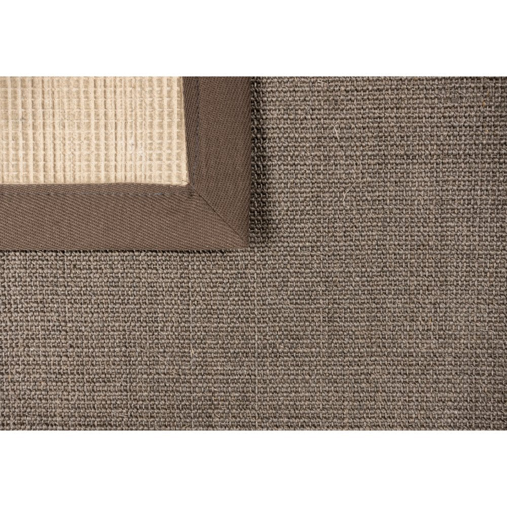 Tapete decorativo colección Ajmer N5004 rectangular de sisal en color bronce