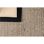 Tapete colección Ajmer N5005 rectangular de sisal pelo corto en tono arena gris