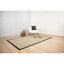 Tapete colección Ajmer N5005 rectangular de sisal pelo corto en tono arena gris