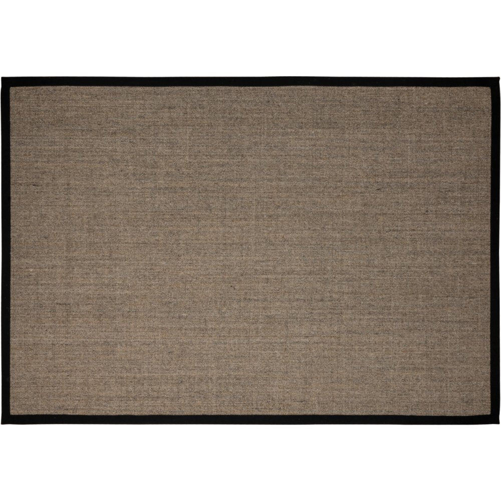 Tapete colección Ajmer N5005 rectangular de sisal pelo corto en tono arena gris