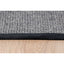 Tapete decorativo colección Ajmer N5006 rectangular en sisal color gris negro