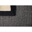 Tapete decorativo colección Ajmer N5006 rectangular en sisal color gris negro