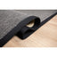 Tapete decorativo colección Ajmer N5006 rectangular en sisal color gris negro