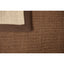 Tapete decorativo Ajmer N5007 rectangular de sisal en color café