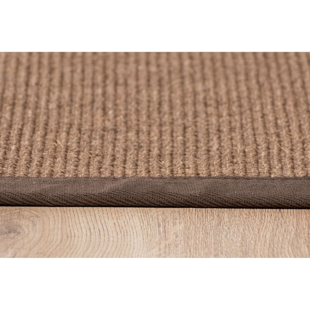 Tapete decorativo Ajmer N5007 rectangular de sisal en color café