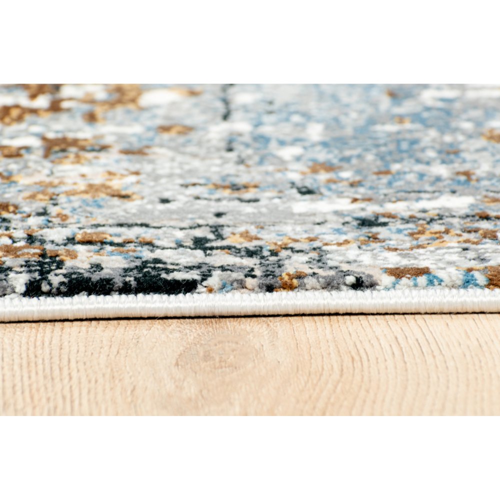 Tapete decorativo colección Amalfi T2166 rectangular en gris oro