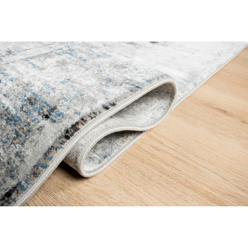 Tapete decorativo Amalfi T2283 rectangular en tonos crema, gris y oro