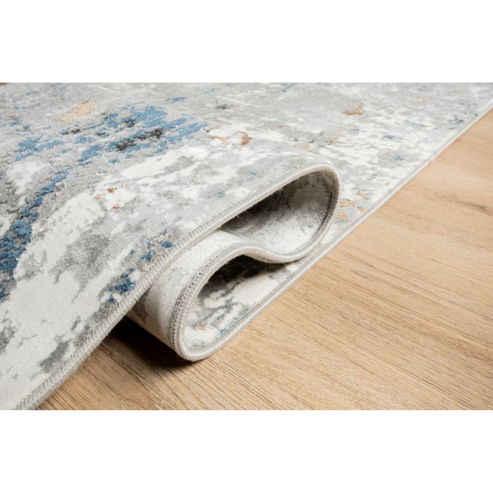 Tapete decorativo colección Amalfi T2284 rectangular en crema gris oro