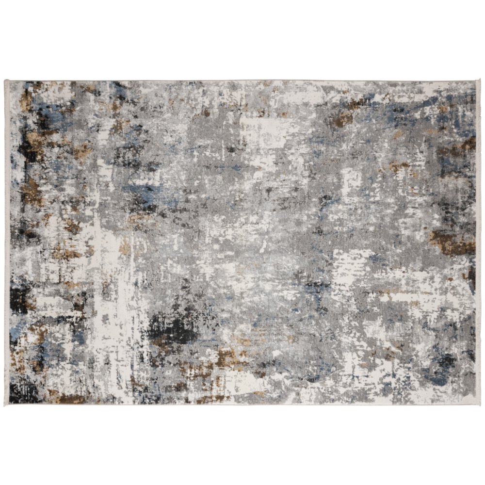 Tapete decorativo colección Amalfi T2284 rectangular en crema gris oro
