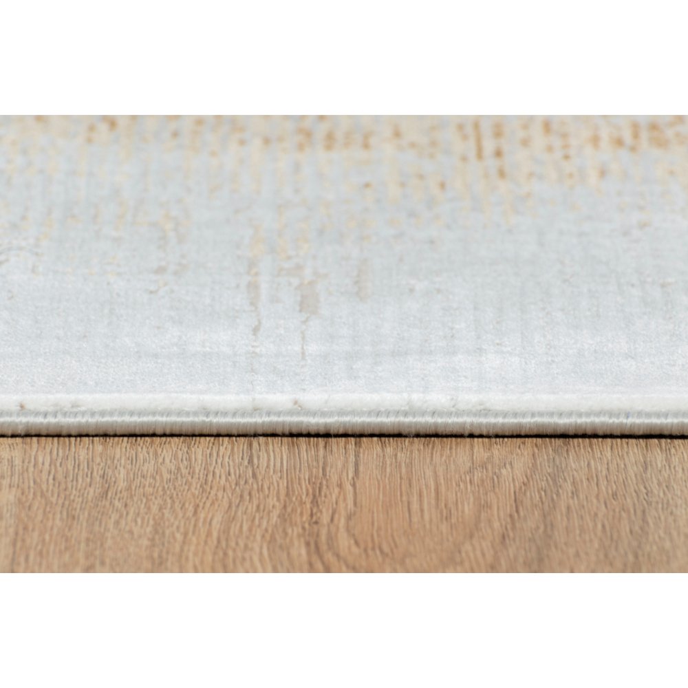 Tapete decorativo colección Amalfi T2286 rectangular en tonos crema, gris y oro