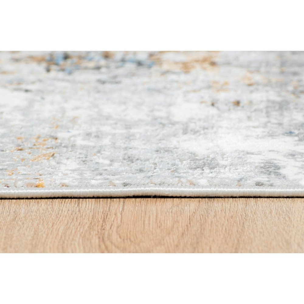 Tapete colección Amalfi T2288 rectangular en tonos crema, gris y oro para decoración