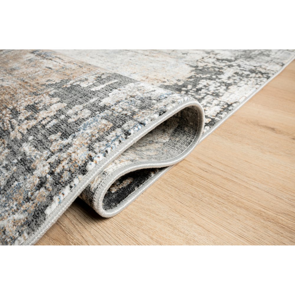 Tapete decorativo colección Amalfi T2289 rectangular color crema gris oro