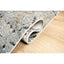Tapete decorativo Amalfi T2290 rectangular en tonos crema, gris y oro