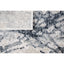 Tapete colección Belma U6026 rectangular de polipropileno y poliéster en tono plata negro