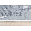 Tapete decorativo colección Belma U6027 rectangular en polipropileno y poliéster color plata negro