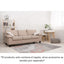 TAPETE LAVIN BETSY U5025 | Tapete Decorativo para Recepción Hotel Hogar Departamento Sala | CREMA GRIS ROSA | Varias Medidas | Rectangular | Interior - U5025-60 x 90 - LAVIN - NOGAL BEAT - Tapetes
