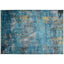 Tapete decorativo colección Civita T2265 rectangular en turquesa gris oro