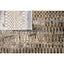 Tapete decorativo colección Civita T2270 rectangular color crema gris oro