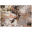 Tapete decorativo colección Civita rectangular en tonos crema, gris y oro