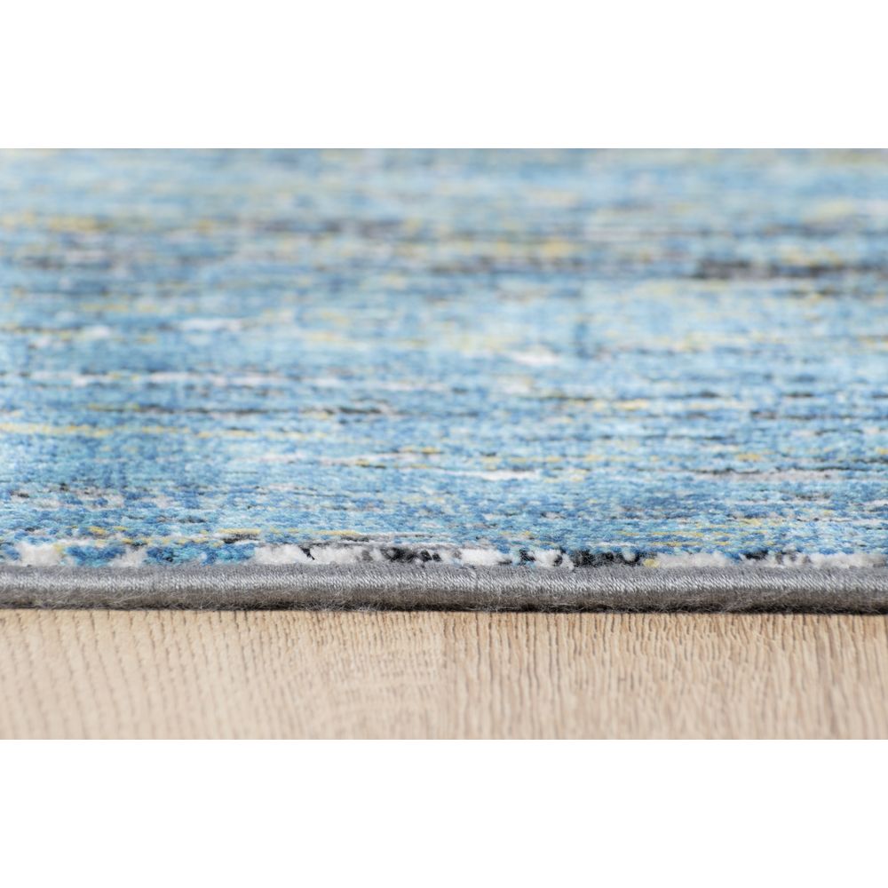 Tapete decorativo colección Civita T2274 rectangular en tonos turquesa y gris