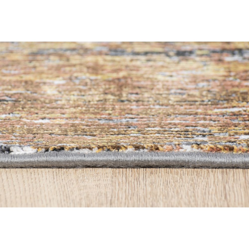 Tapete decorativo colección Civita T2275 rectangular en tonos gris y oro