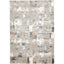 Tapete colección Dalia T2327 rectangular de poliéster y polipropileno en tono gris crema