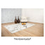 Tapete decorativo colección Dalia T2328 rectangular en poliéster y polipropileno color gris crema