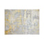Tapete decorativo Deniz U7010 rectangular de poliéster en oro, crema y gris