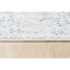 Tapete decorativo colección Deniz U7014 rectangular de poliéster pelo corto en tonos gris, crema y azul