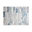 Tapete decorativo colección Deniz U7015 rectangular de poliéster en tonos gris, crema y azul