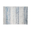 Tapete decorativo Deniz U7018 rectangular de poliéster en gris, crema y azul