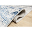 Tapete decorativo Deniz U7018 rectangular de poliéster en gris, crema y azul