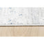 Tapete decorativo Deniz U7018 rectangular de poliéster en gris, crema y azul