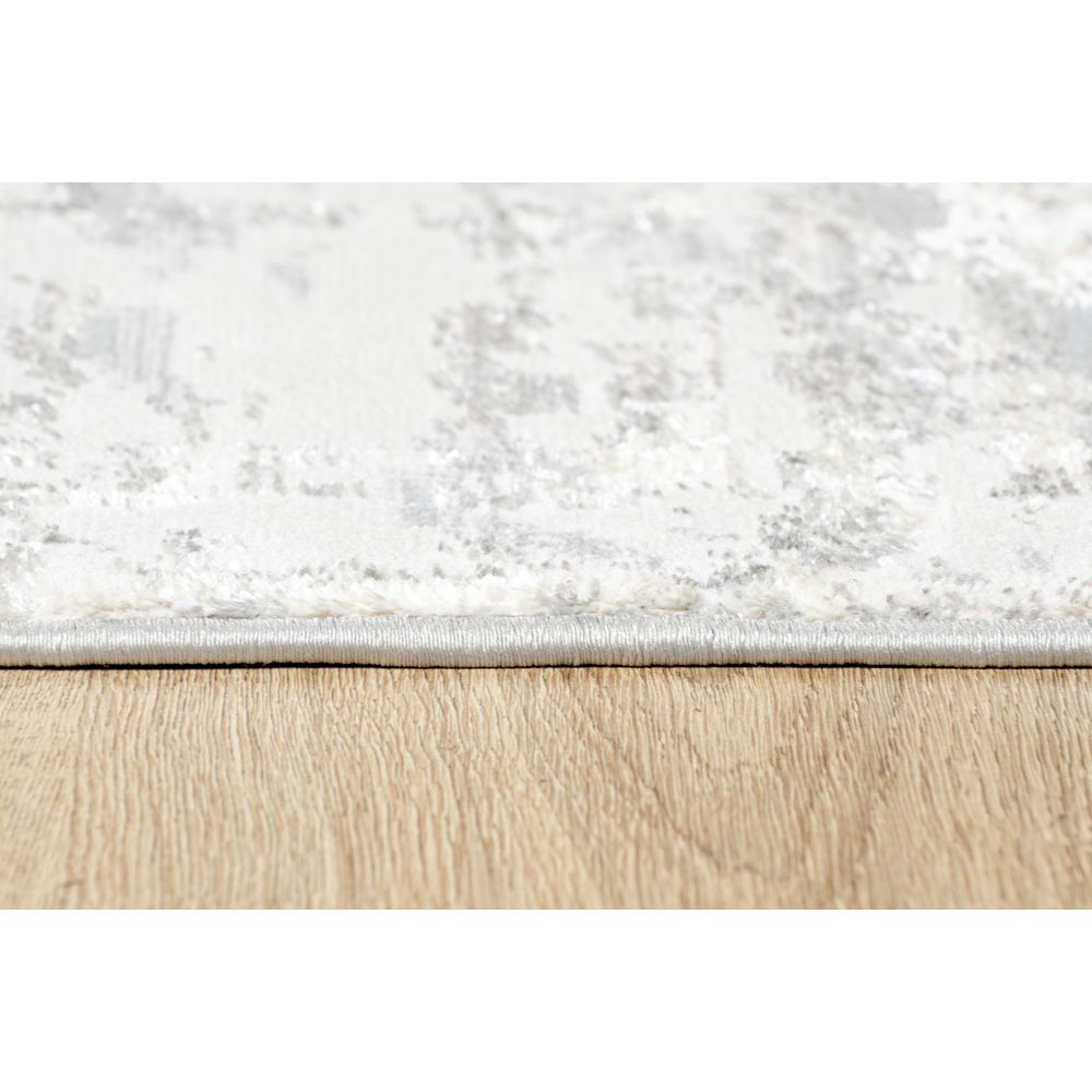 Tapete decorativo colección Deniz U7019 rectangular de poliéster en gris