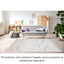 Tapete decorativo colección Deniz U7019 rectangular de poliéster en gris