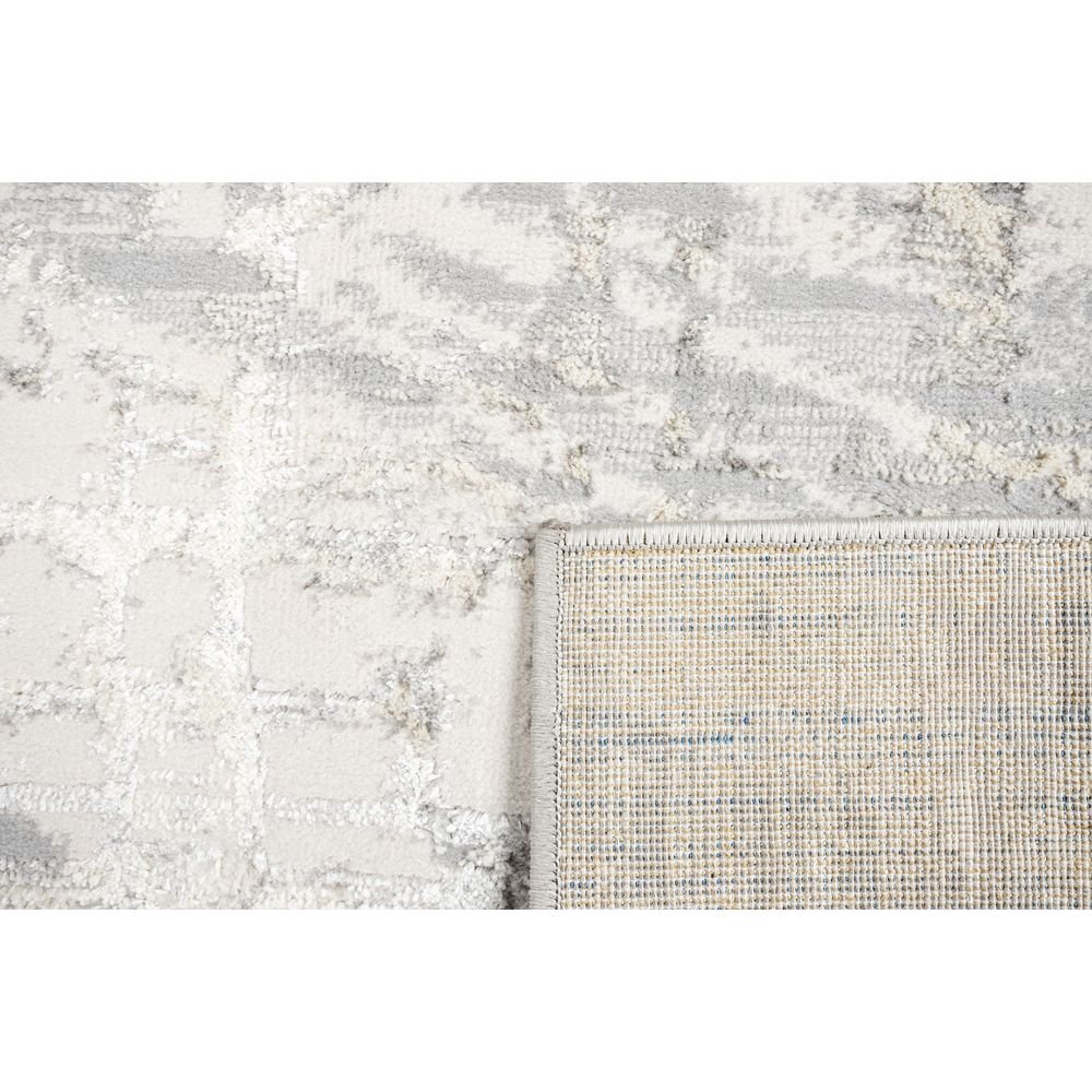 Tapete decorativo colección Deniz U7019 rectangular de poliéster en gris