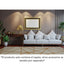 Tapete decorativo colección Elif rectangular en polipropileno y poliéster oro taupe de pelo corto