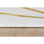 Tapete decorativo colección Elif rectangular en polipropileno y poliéster oro taupe de pelo corto