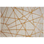 Tapete decorativo colección Elif rectangular en polipropileno y poliéster oro taupe de pelo corto