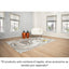 Tapete decorativo colección Elif U6030 rectangular de polipropileno y poliéster pelo corto en crema y taupe