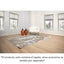 Tapete decorativo colección Elif U6031 rectangular de polipropileno y poliéster en crema y taupe