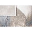 Tapete decorativo colección Elif U6033 rectangular en polipropileno y poliéster color plata taupe