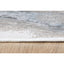Tapete decorativo colección Elif U6033 rectangular en polipropileno y poliéster color plata taupe